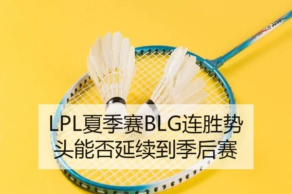 LPL夏季赛BLG连胜势头能否延续到季后赛 - ayx.com